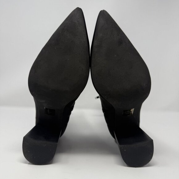 Jeffrey Campbell Siren Bootie Women's 10 Black Neoprene Pointed Toe Heels NWOB - Picture 13 of 16